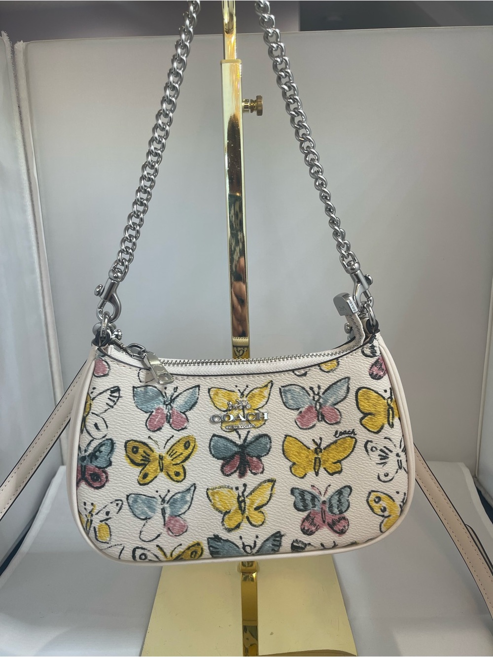 Coach Teri Mini Crossbody Bag with Butterfly Print